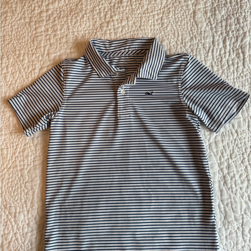 Vineyard Vines Performance Striped Kids Polo Shirt